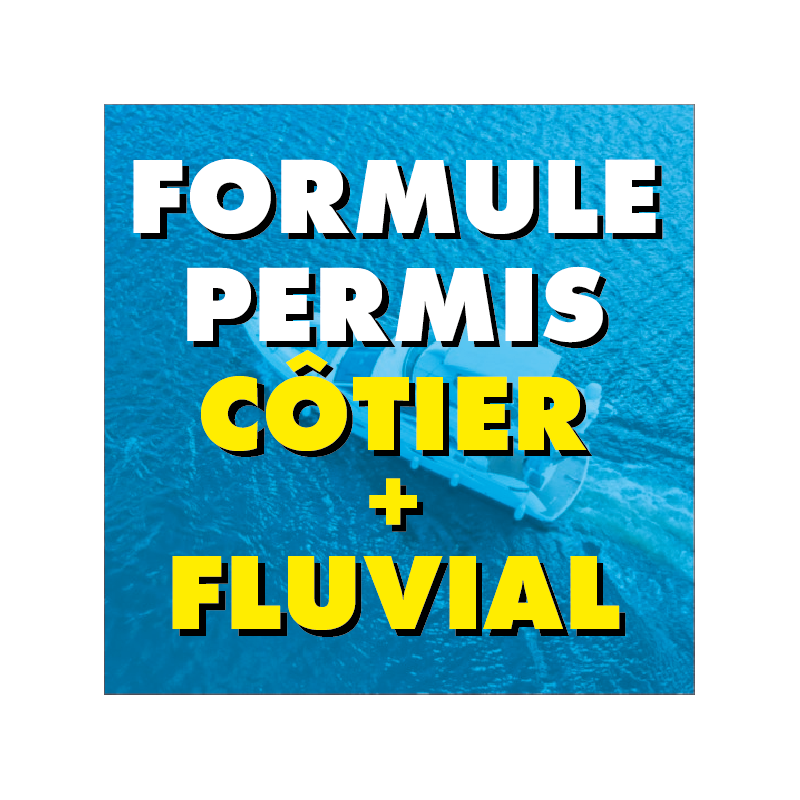 permis bateau, côtier, fluvial, pack